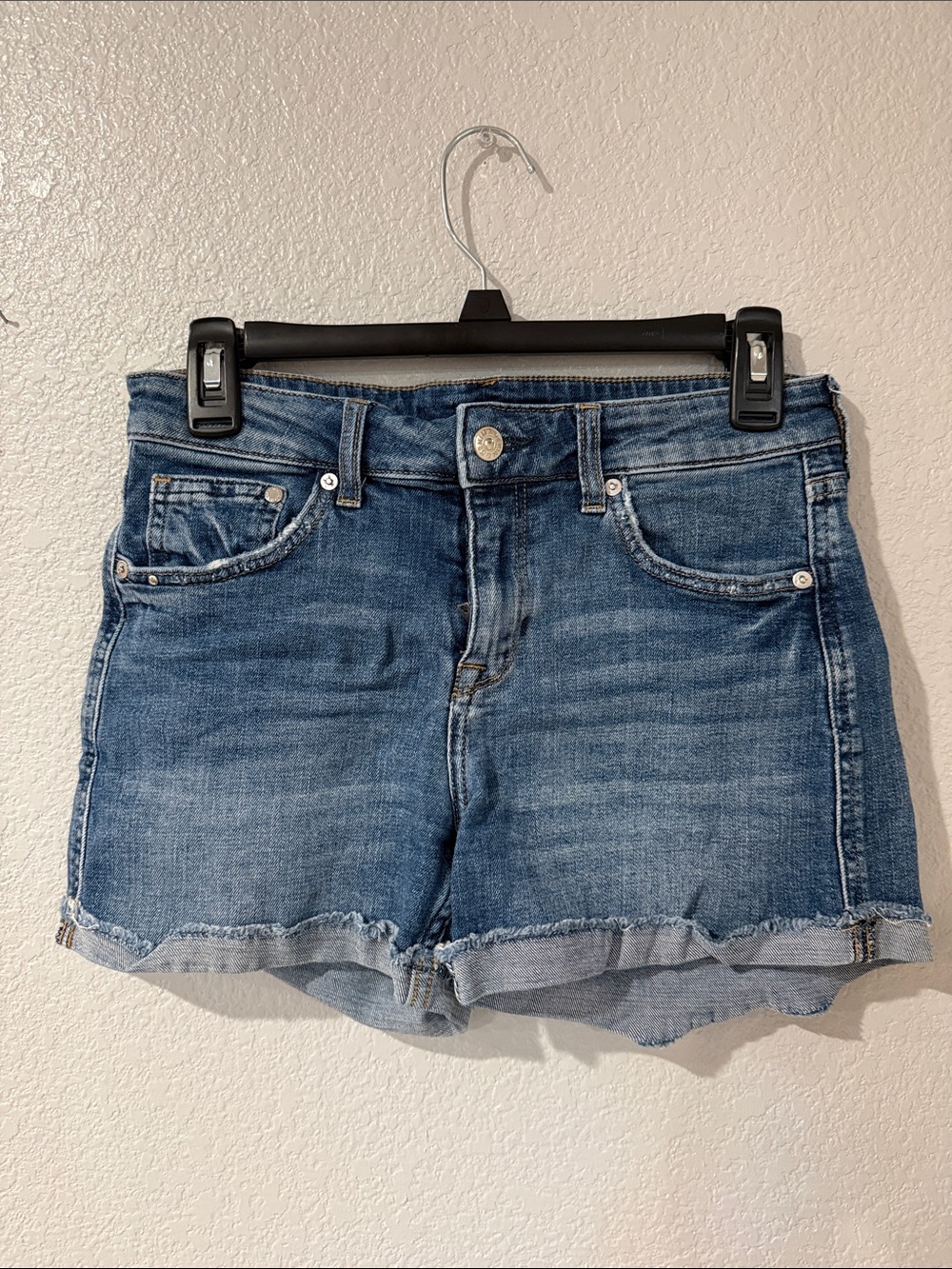 H&M Blue Denim Cutoff Jean Shorts